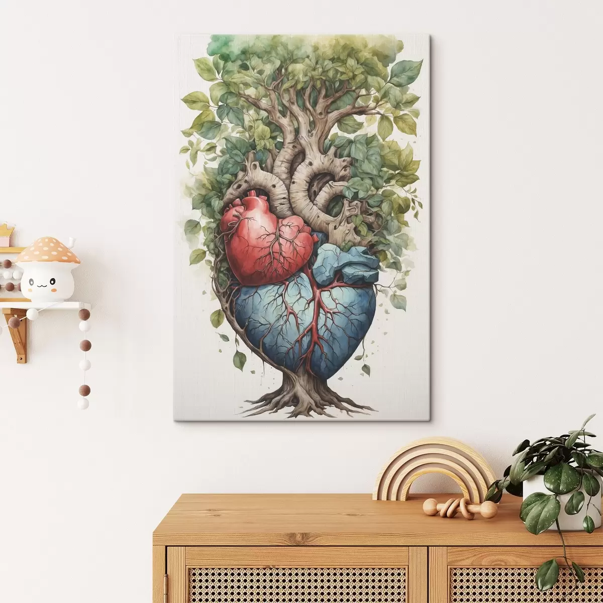 Pilt Puu, millel on lehed ja süda s38594