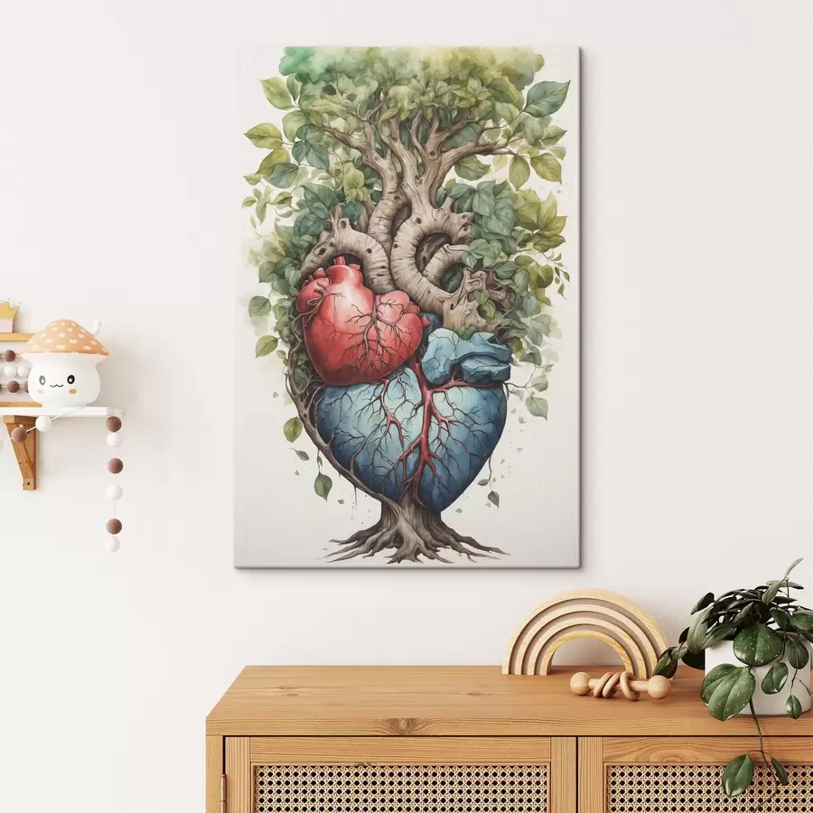 Pilt Puu, millel on lehed ja süda s38594