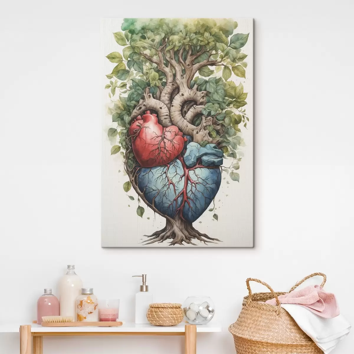 Pilt Puu, millel on lehed ja süda s38594