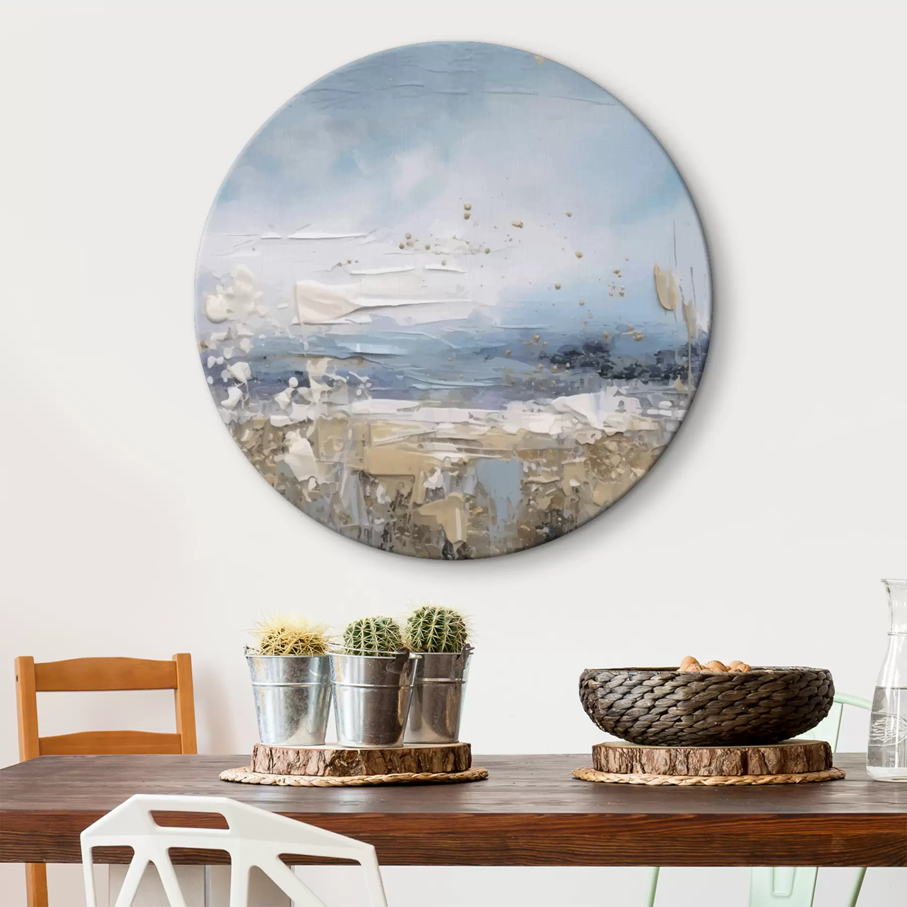 Pilt Abstraktne kunst sinistes toonides r35430