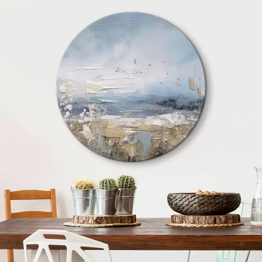 Pilt Abstraktne kunst sinistes toonides r35430