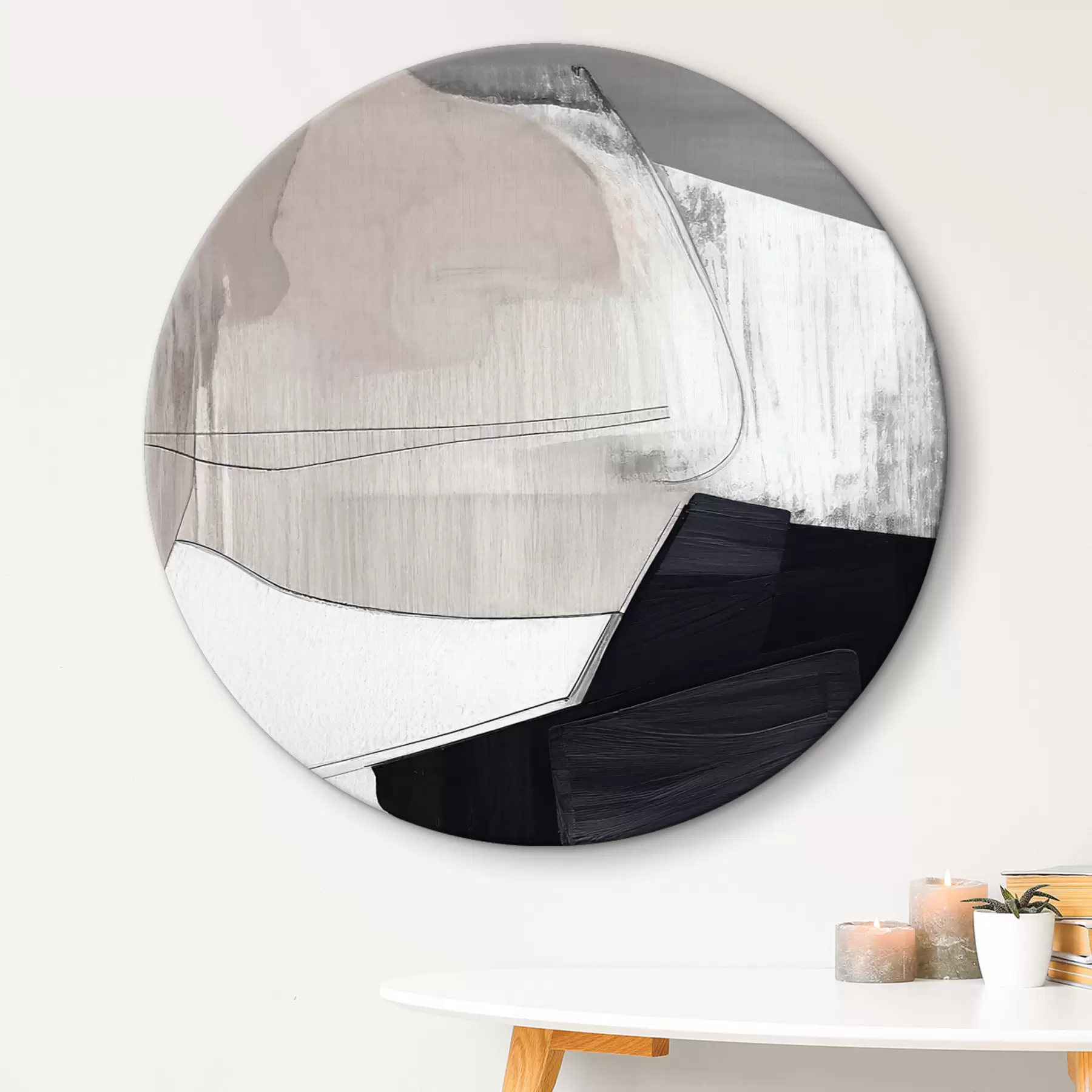 Pilt Abstraktne kunst must-valgetes toonides r36039