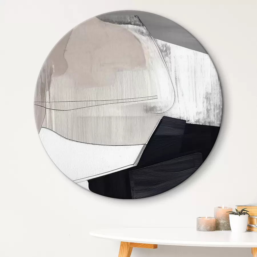 Pilt Abstraktne kunst must-valgetes toonides r36039