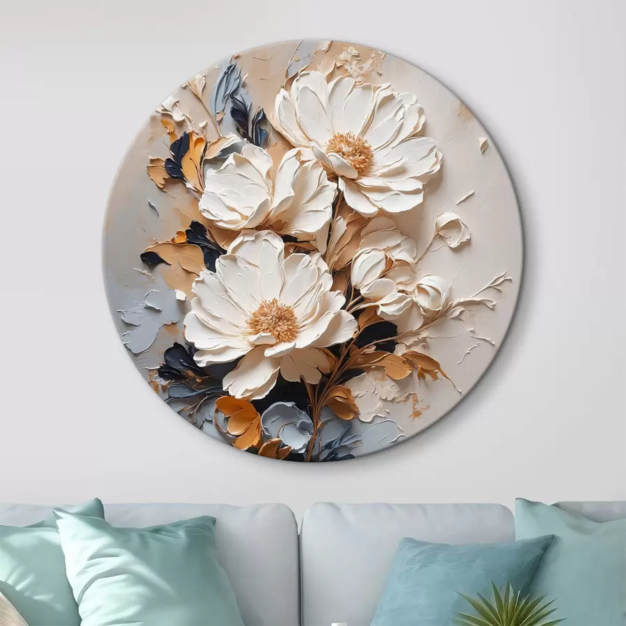 Pilt Valged lilled õlis r37327