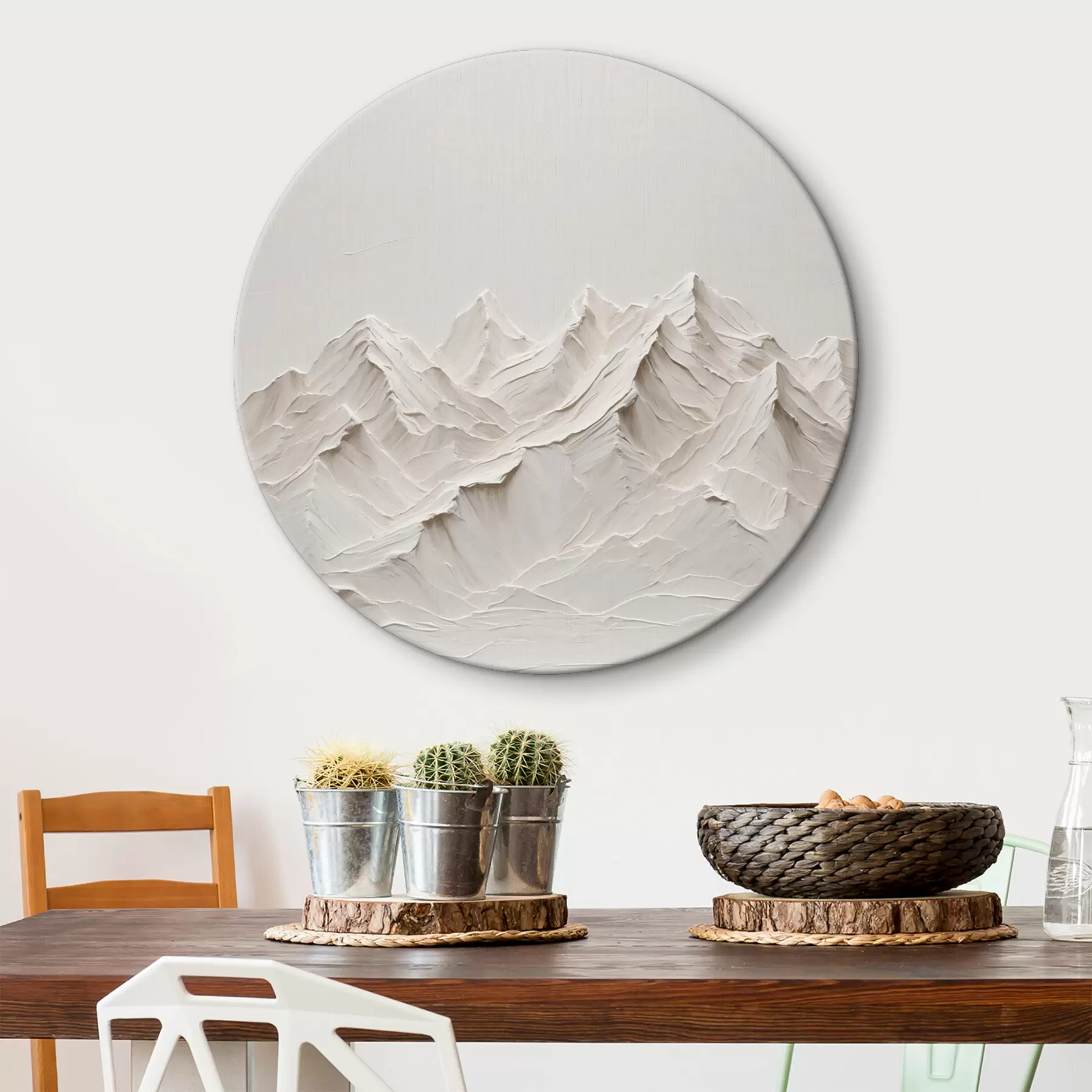 Pilt Kolmemõõtmeline valge mägimaastik r38306