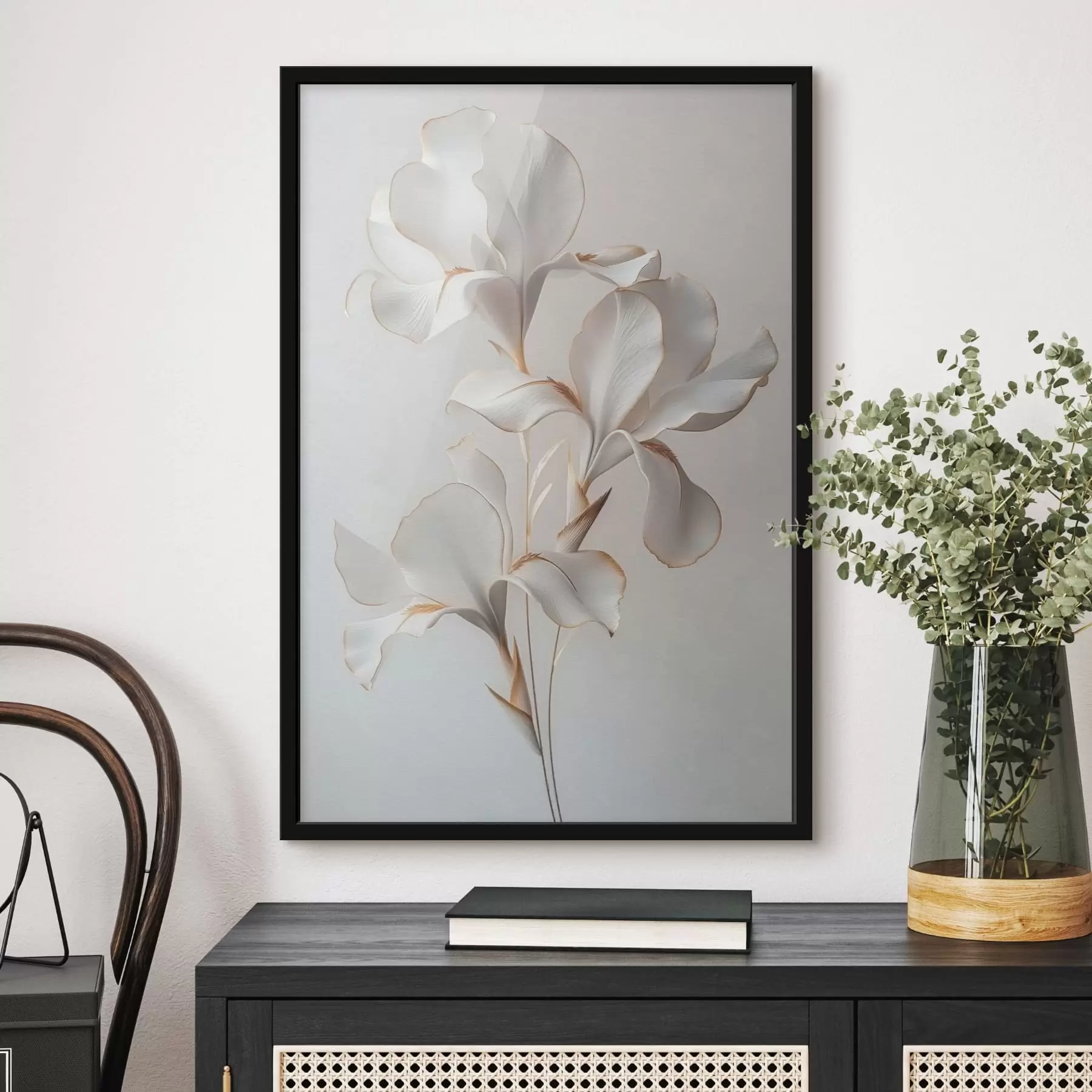 Fototapeedid Valged lilled f41395