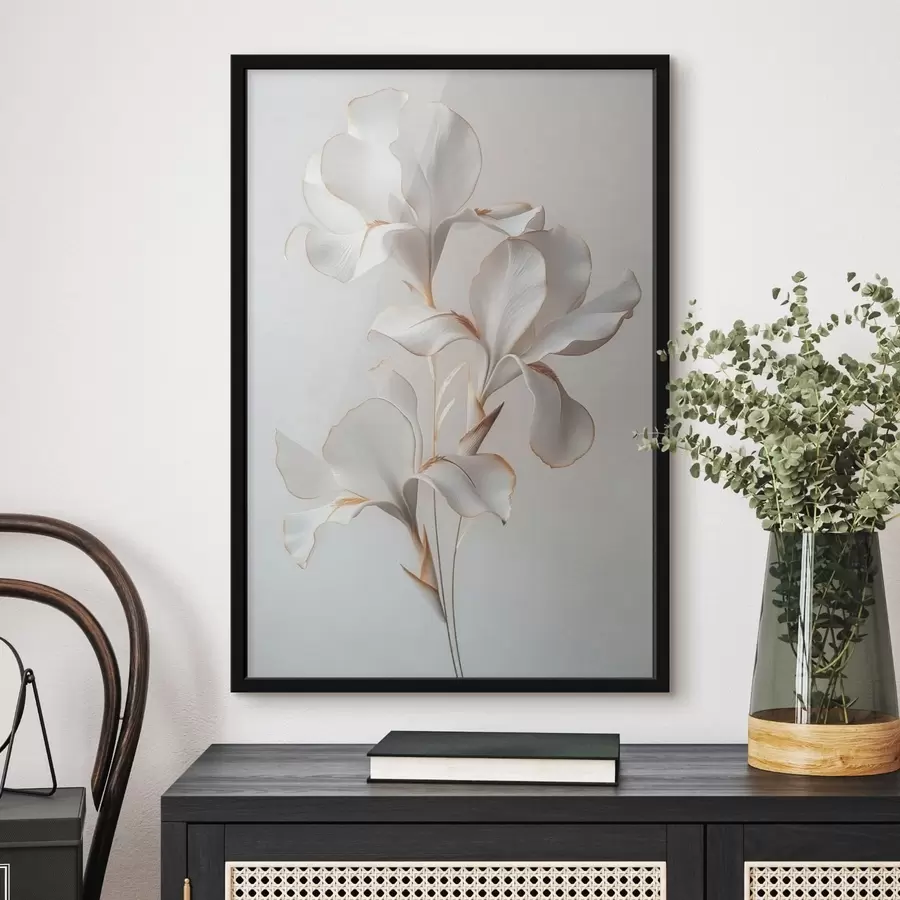 Fototapeedid Valged lilled f41395