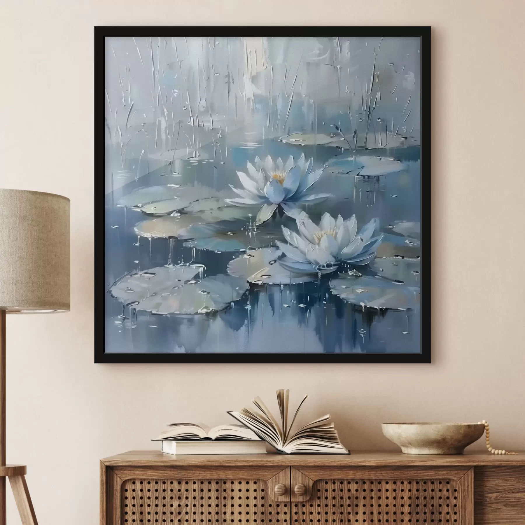 Fototapeedid Stiilsed vesiroosid f41399