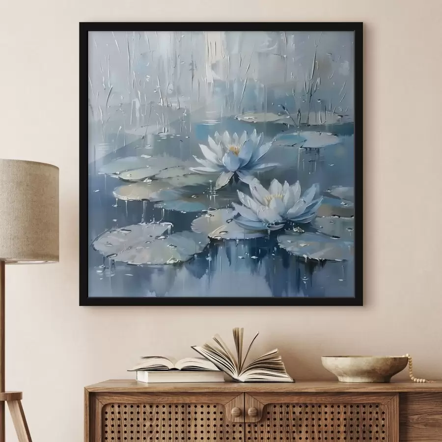 Fototapeedid Stiilsed vesiroosid f41399