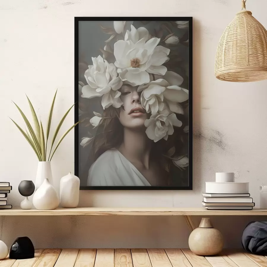 Fototapeedid Tüdruk lilledega f41194