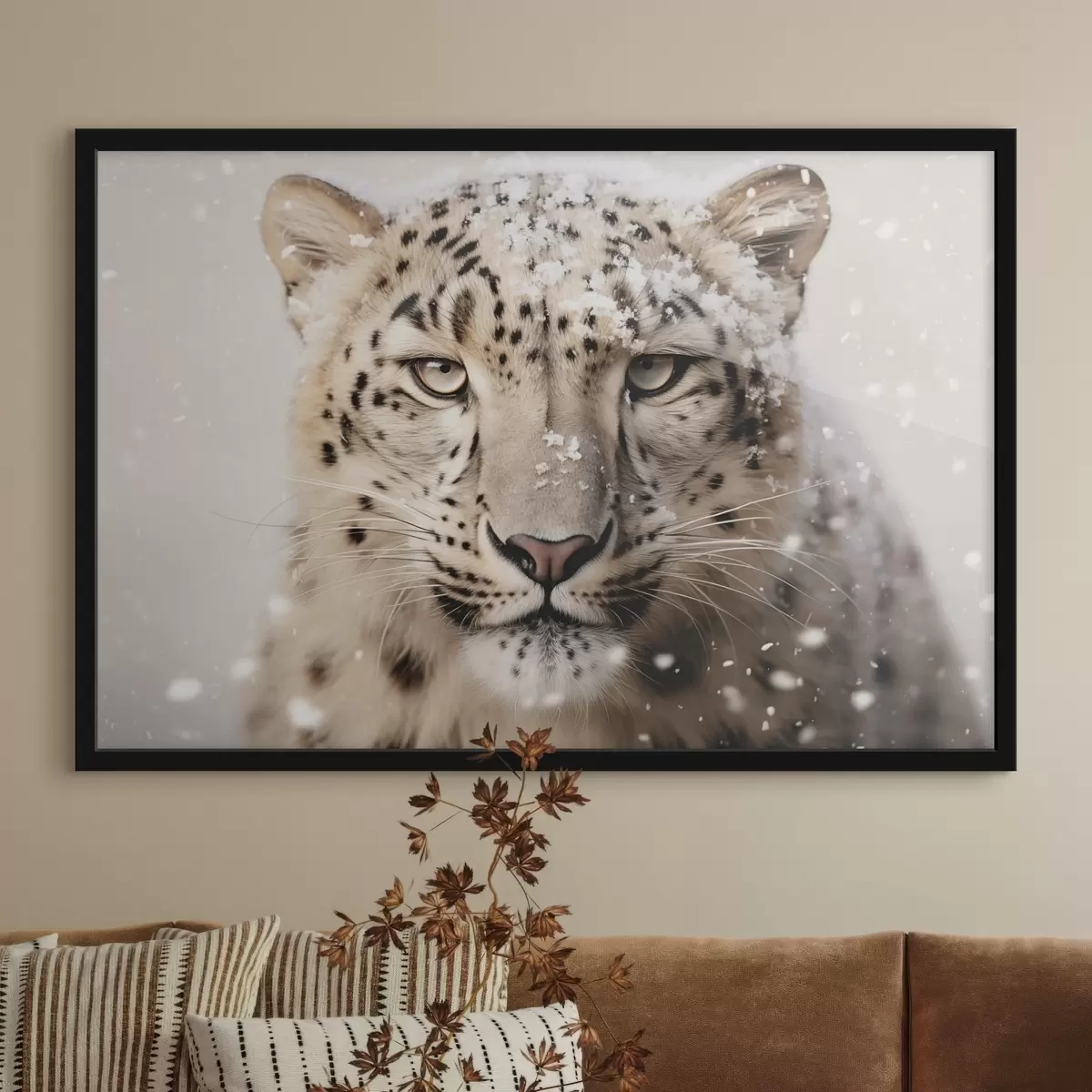 Plakat Leopardi portree langeva lume all f41434