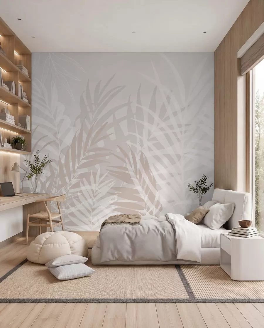 Fototapeedid Kreemjad palmivarjud w02026v2
