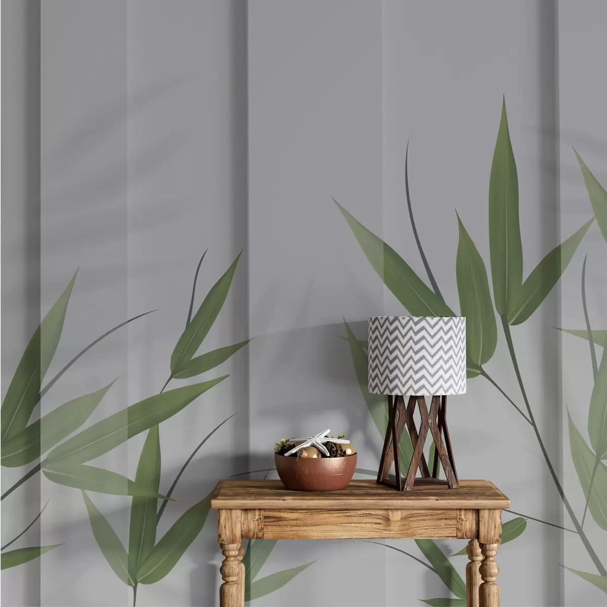 Fototapeedid Lopsakad lehed pehmel taustal w00777