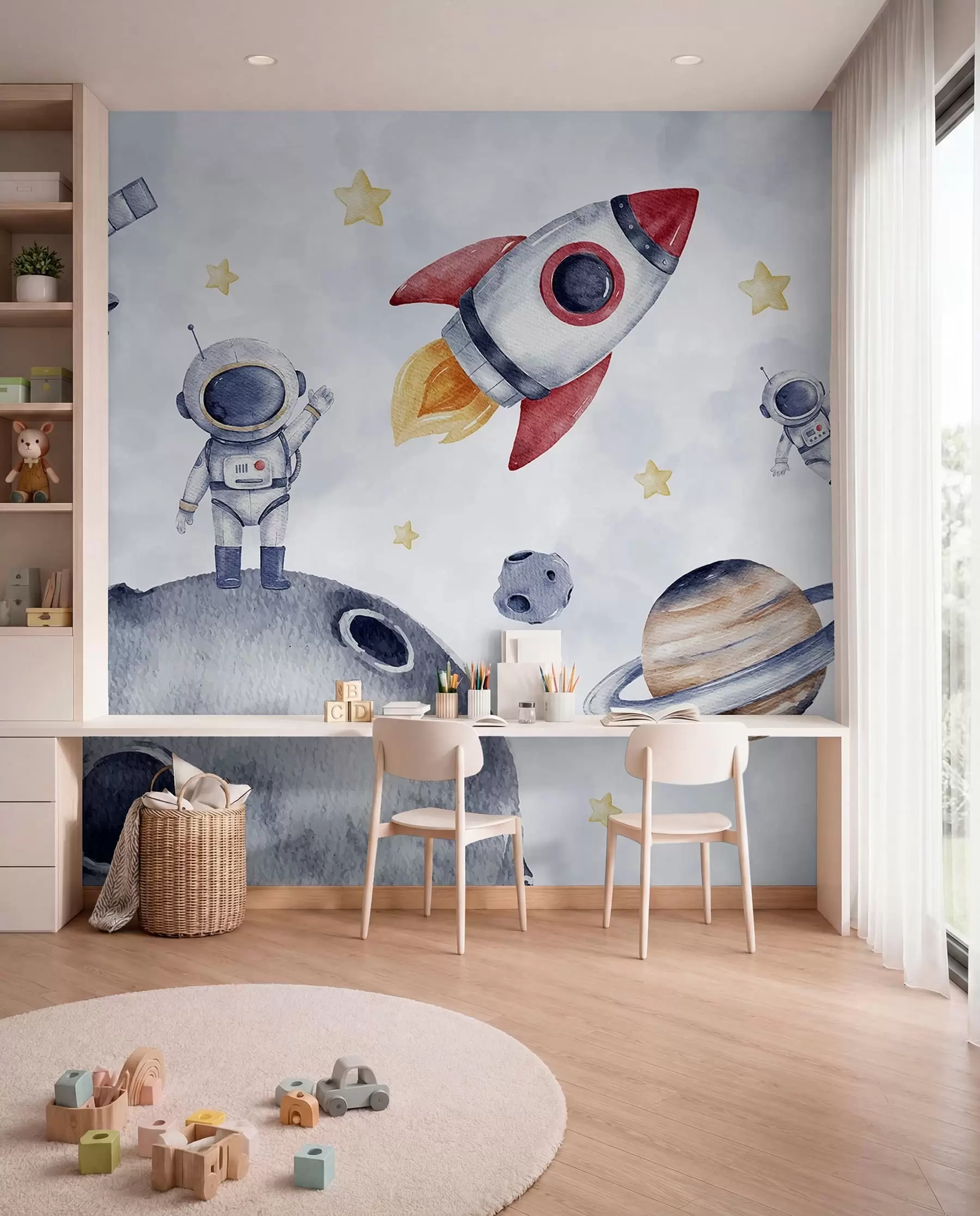Fototapeedid Väikesed astronaudid lennul w01461