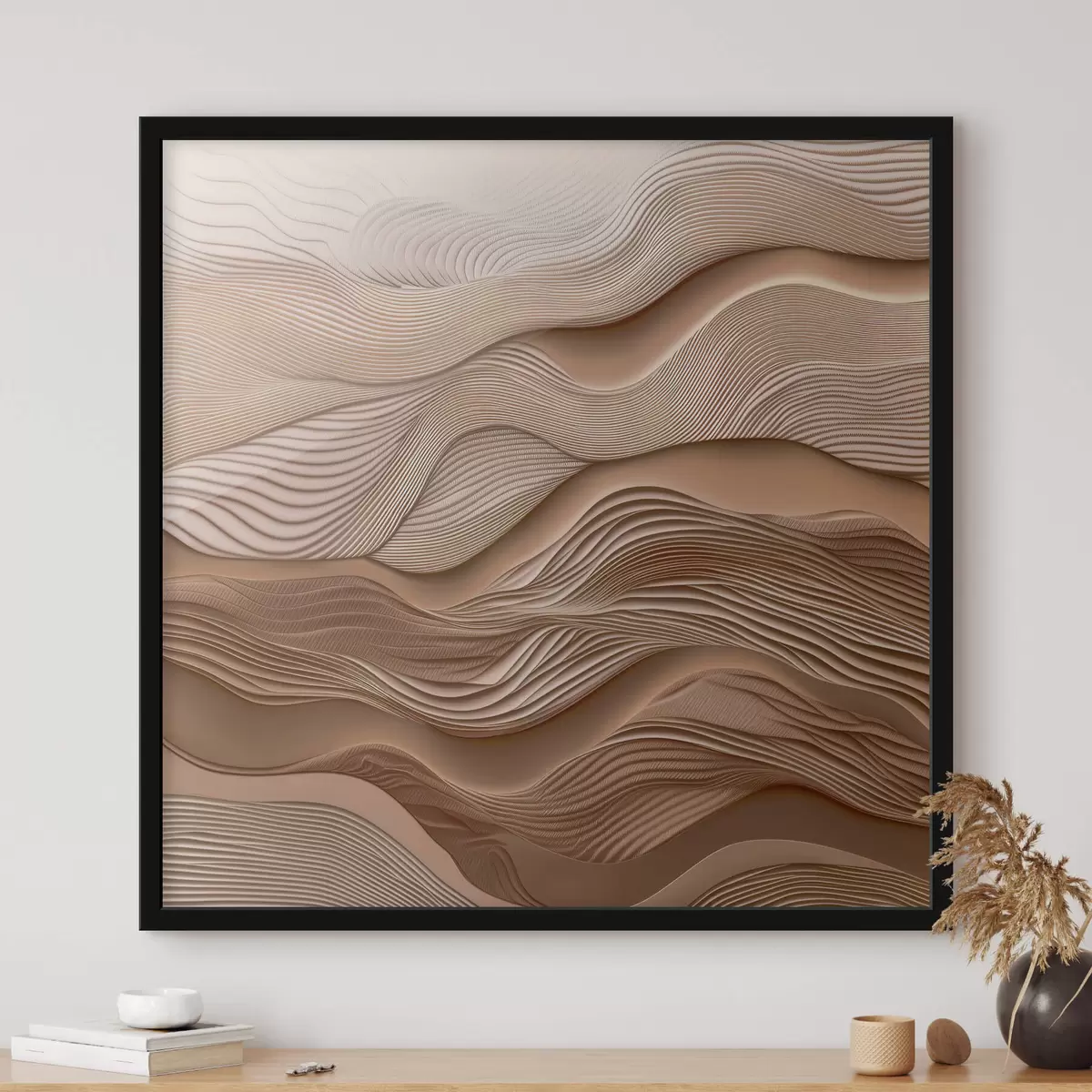 Plakat Abstraktsed lained koos tekstuuri imitatsiooniga f41358