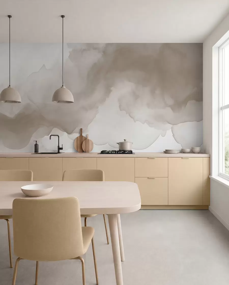 Fototapeedid Taupe akvarellivool w02114v1