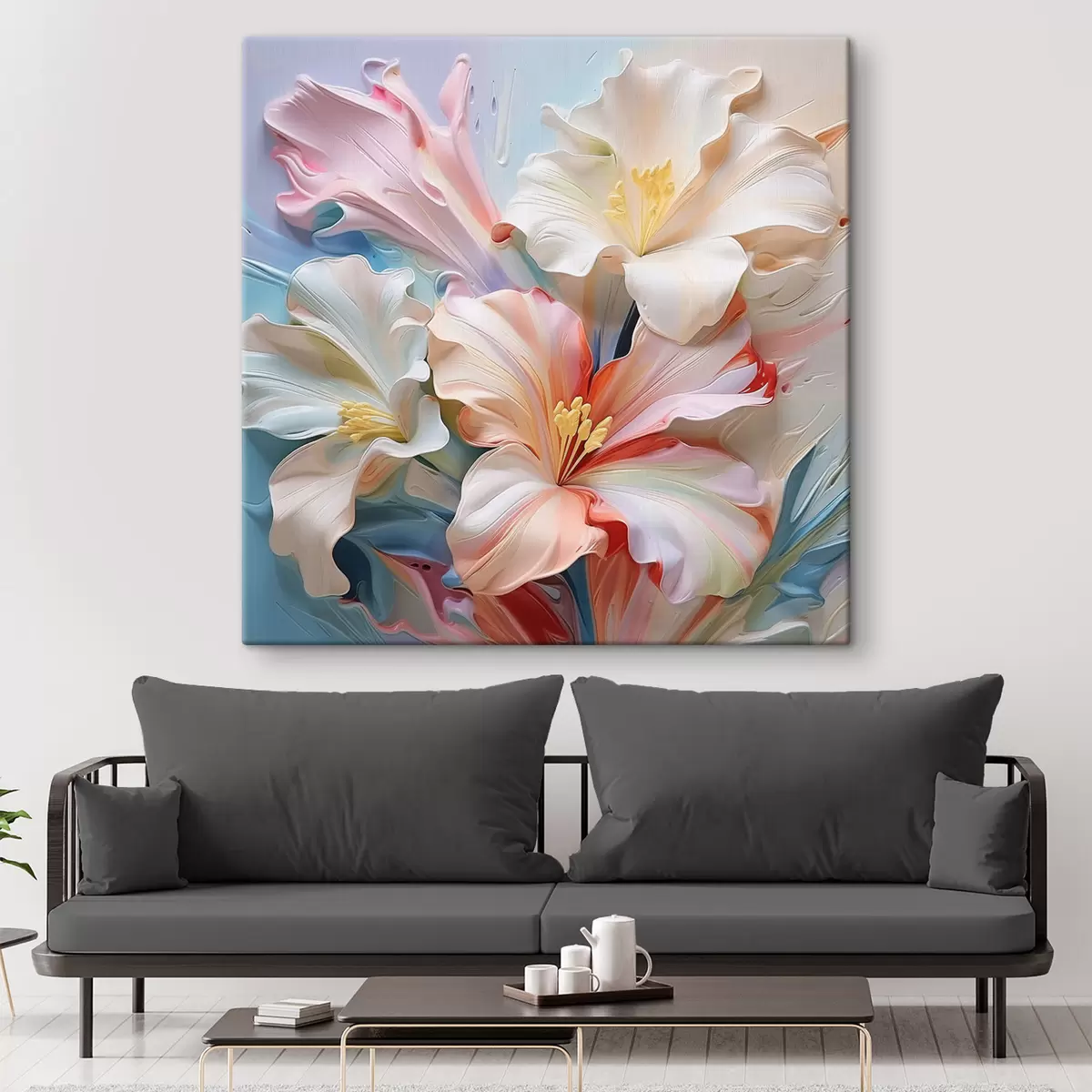 Pilt Volüümilised abstraktsed liiliad s41554