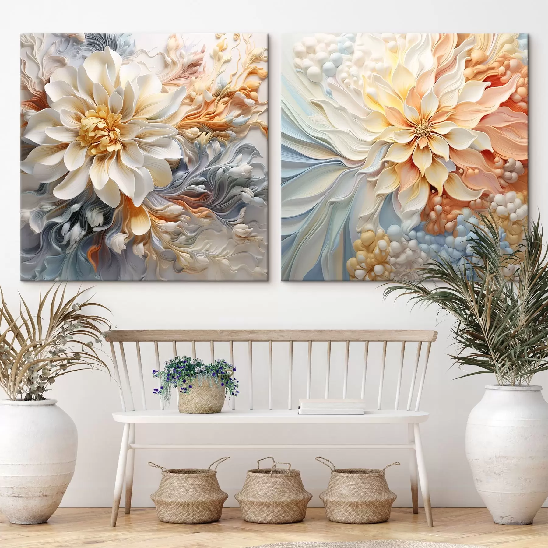 Pilt Mahulised abstraktsed lilled m00379