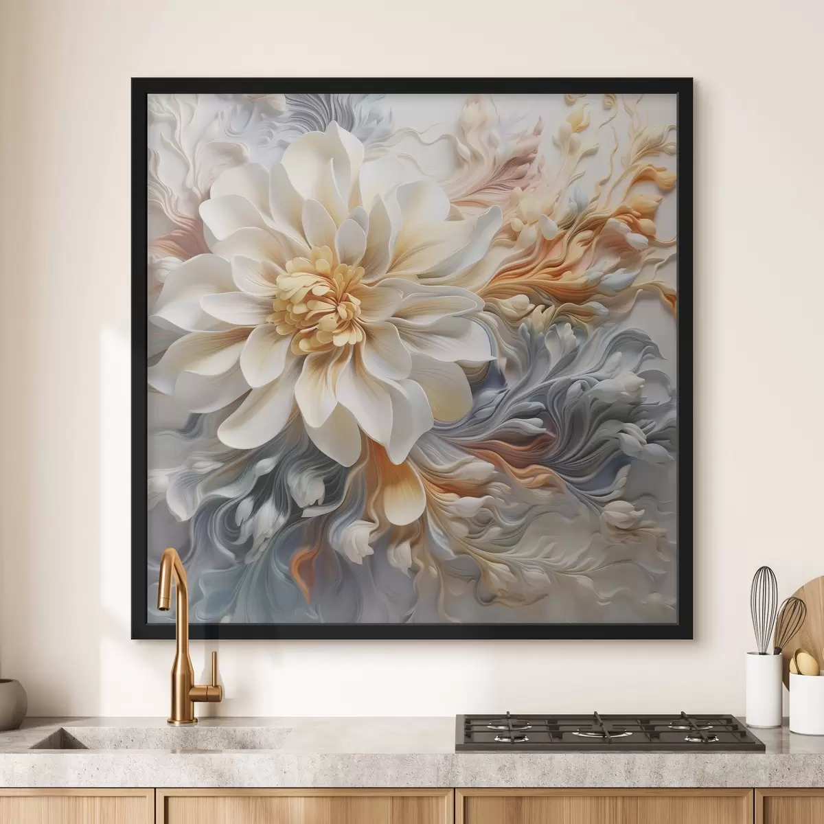 Plakat Mahuline abstraktne lill f41551