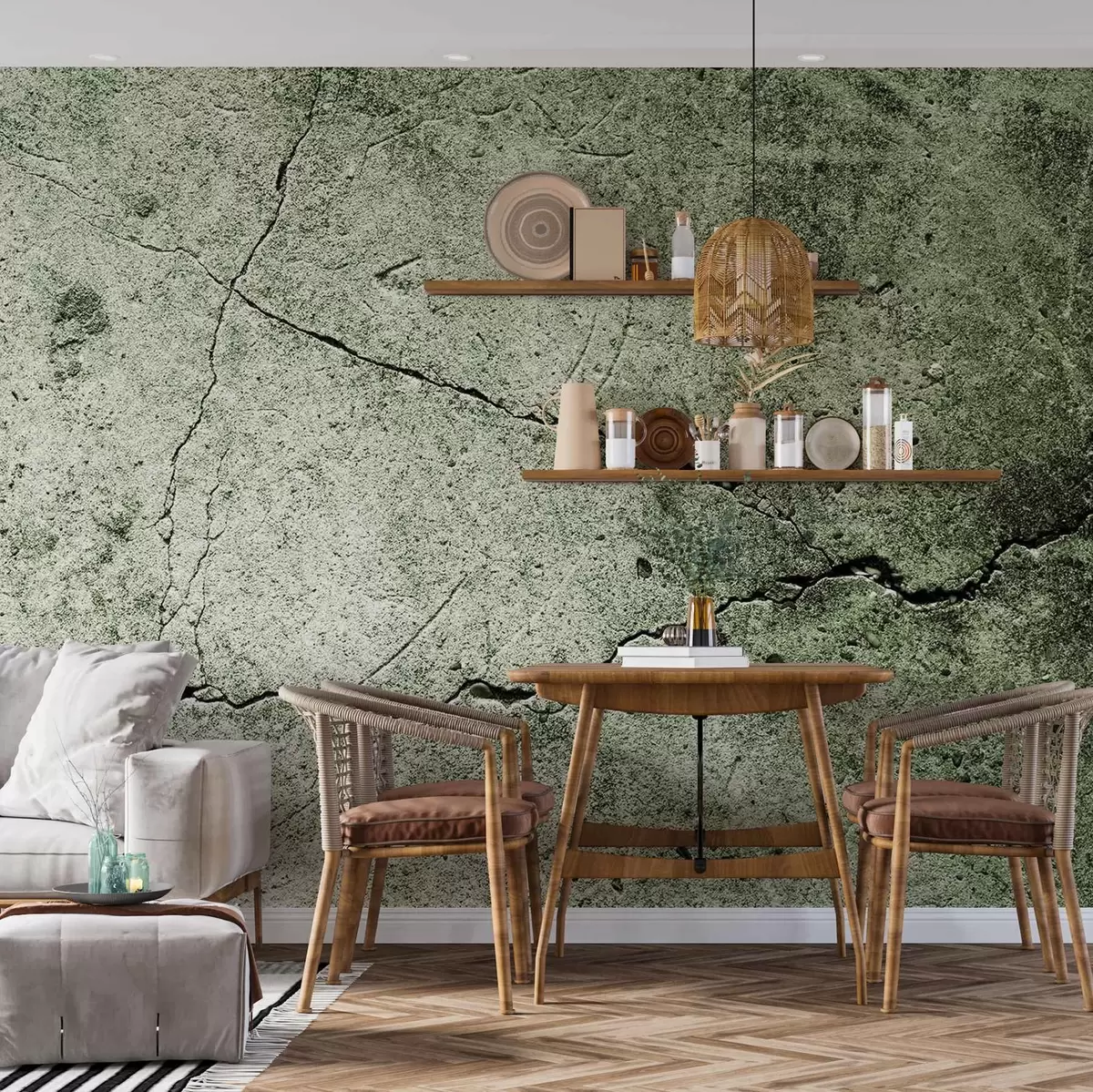 Fototapeedid Murtunud pinnaga betoon u75783v1