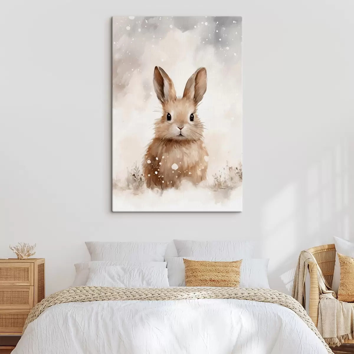 Pilt Jänes lumes akvarell s41473