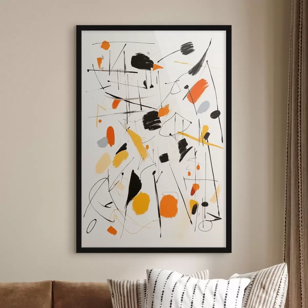 Plakat Värviplekid lõuendil f41596