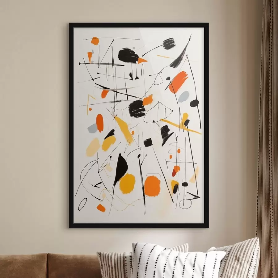 Pilt Värviplekid lõuendil f41596