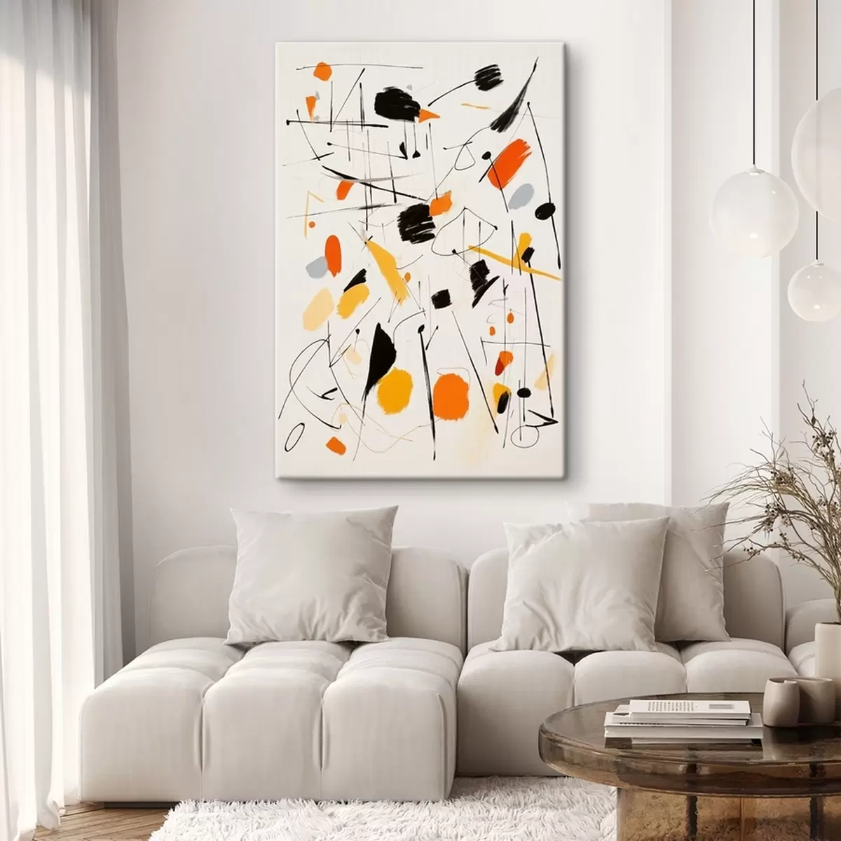 Pilt Värviplekid lõuendil s41596