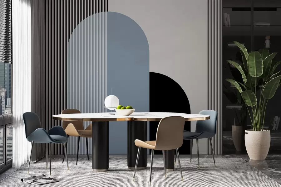 Fototapeedid Abstraktsed kujundid ja jooned harmoonias w00631v2