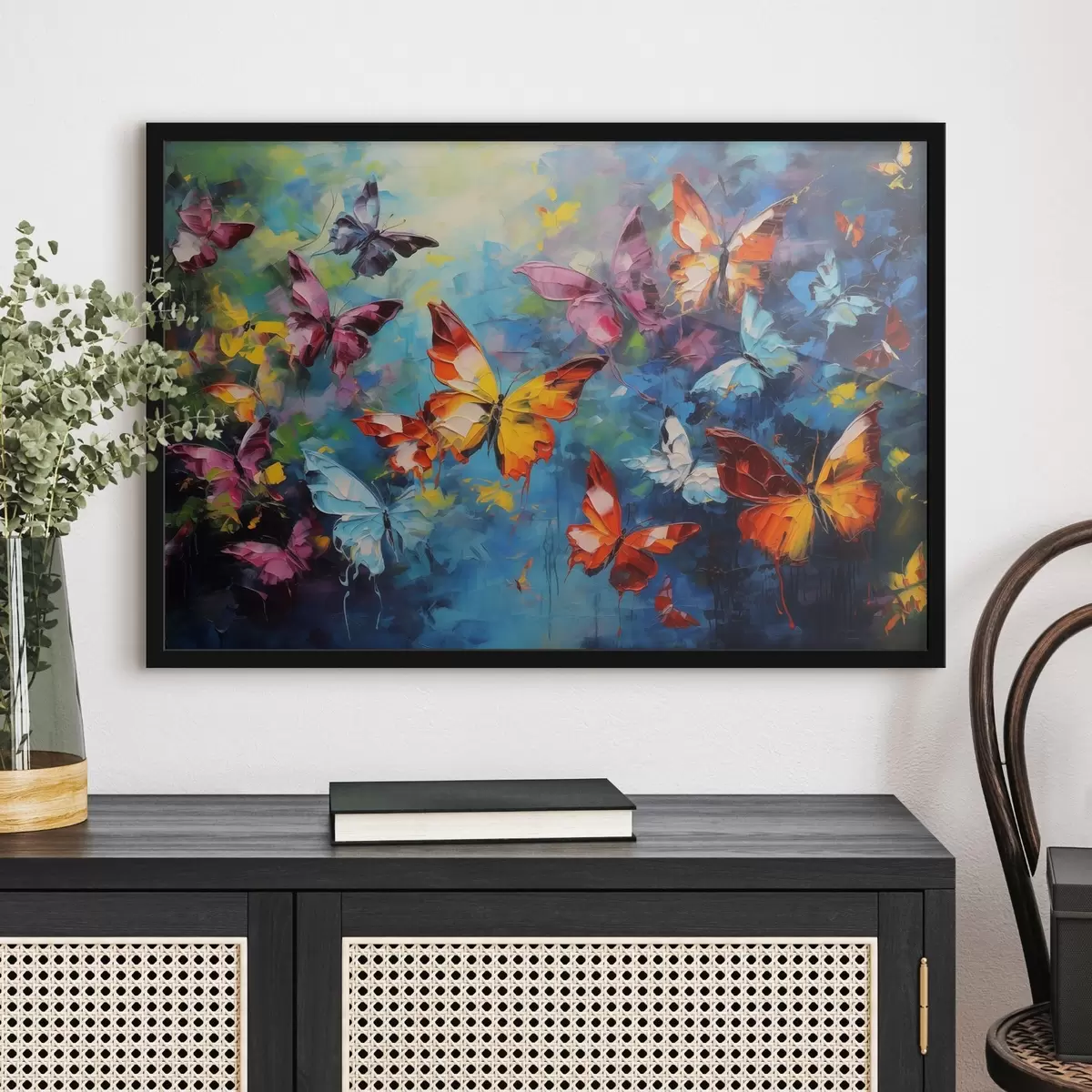 Plakat Värvilised liblikad f41556