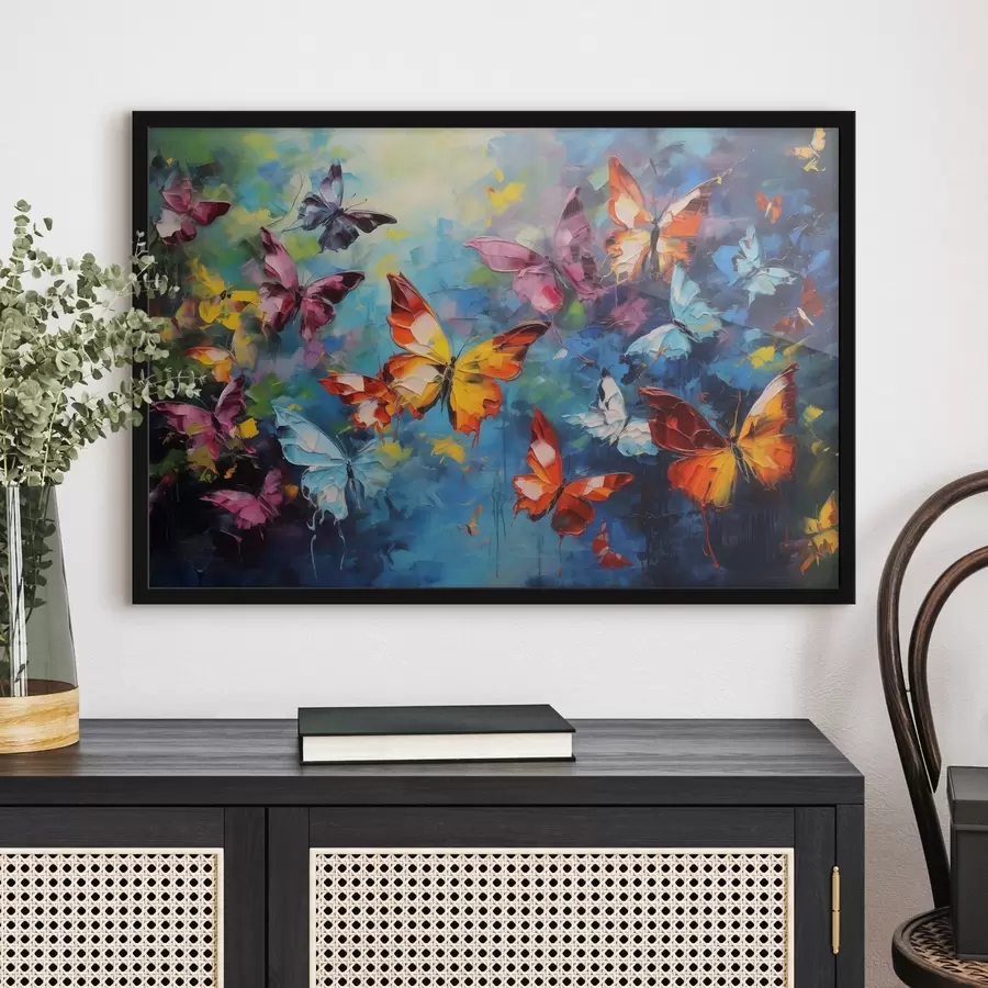 Fototapeedid Värvilised liblikad f41556