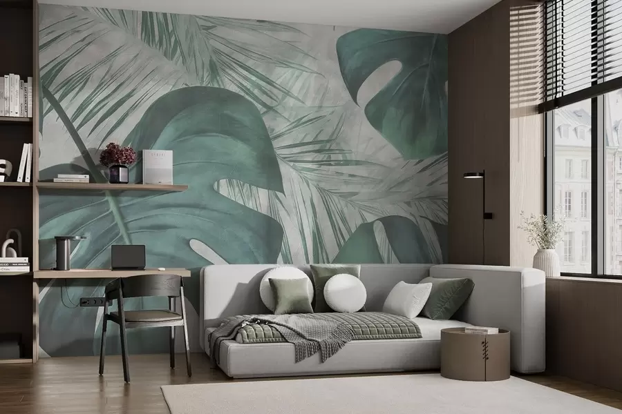 Fototapeedid Troopilised lehed w01888