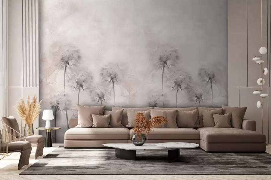 Fototapeedid Võililled helebeežil taustal w01895