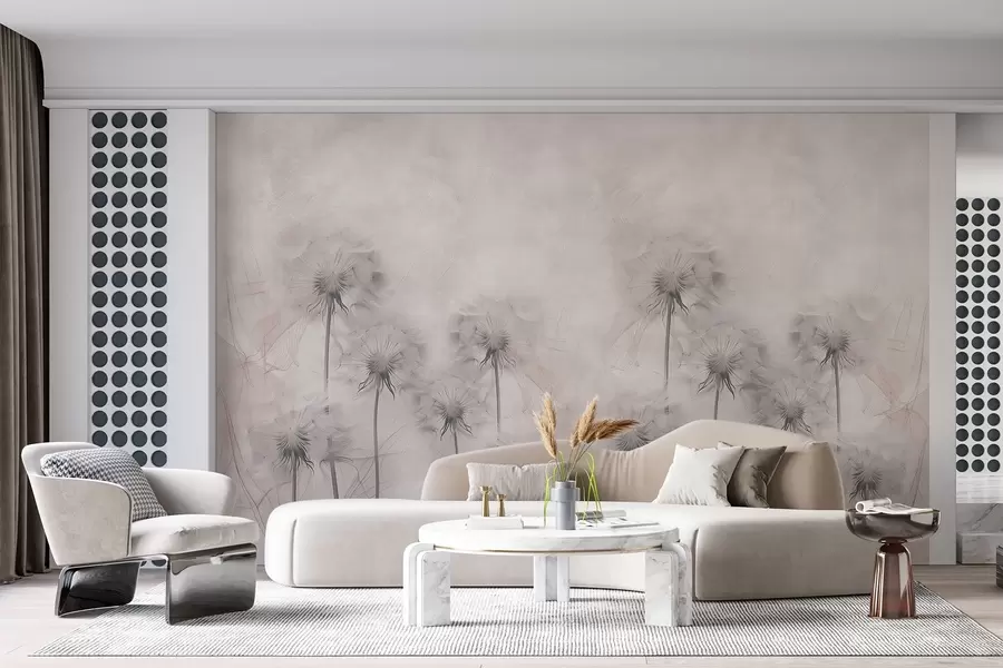 Fototapeedid Võililled helebeežil taustal w01895