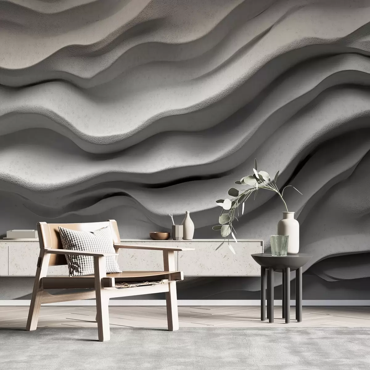 Fototapeedid Sileda reljeefiga betoonistruktuur w02233