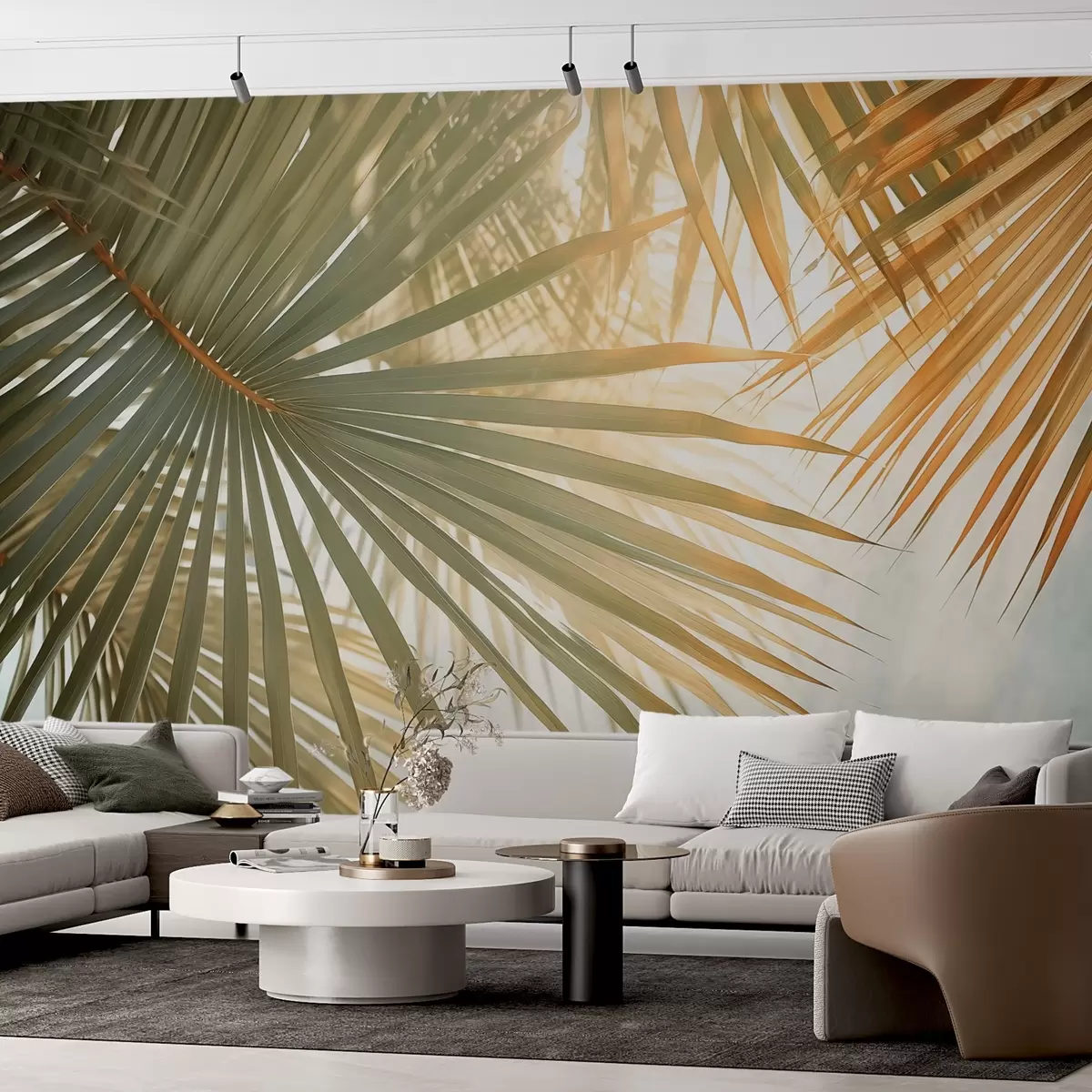 Fototapeedid Troopiline palmileht lähedalt w02230