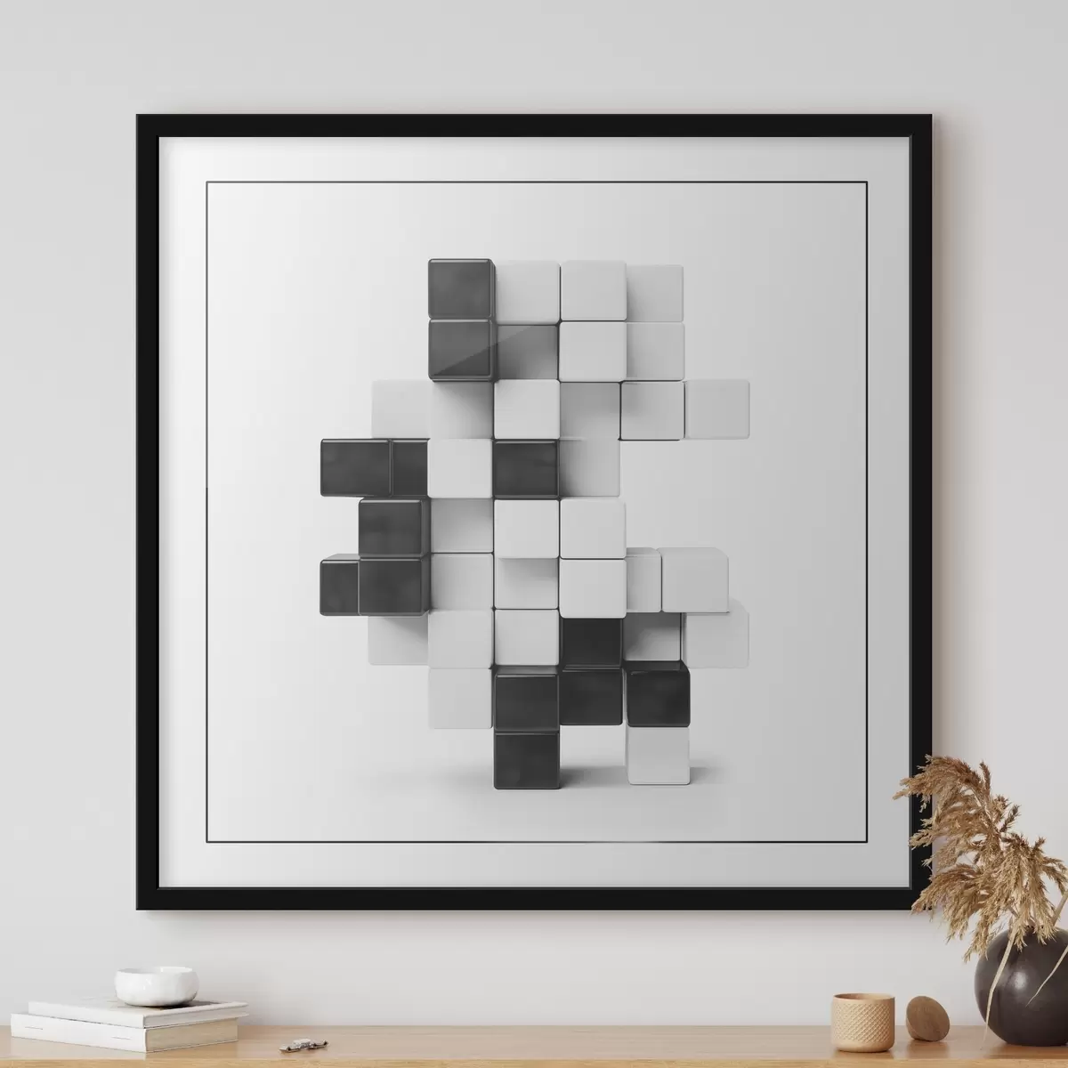 Plakat Geomeetriliste elementide abstraktne kompositsioon f41701