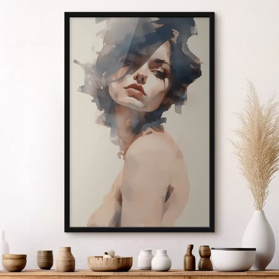 Fototapeedid Tüdruku portree akvarellistiilis f41710