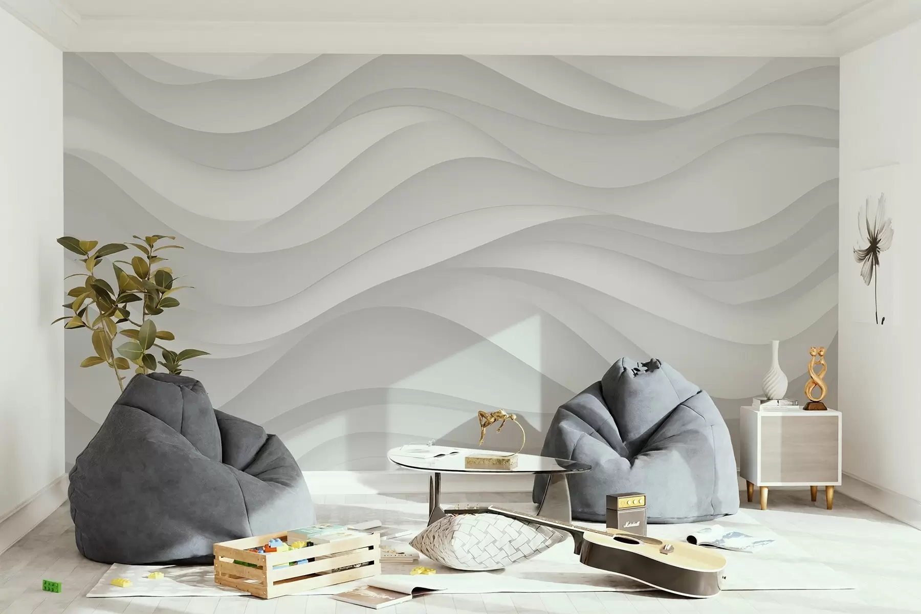 Fototapeedid Hallid lained pehmetes toonides w02314