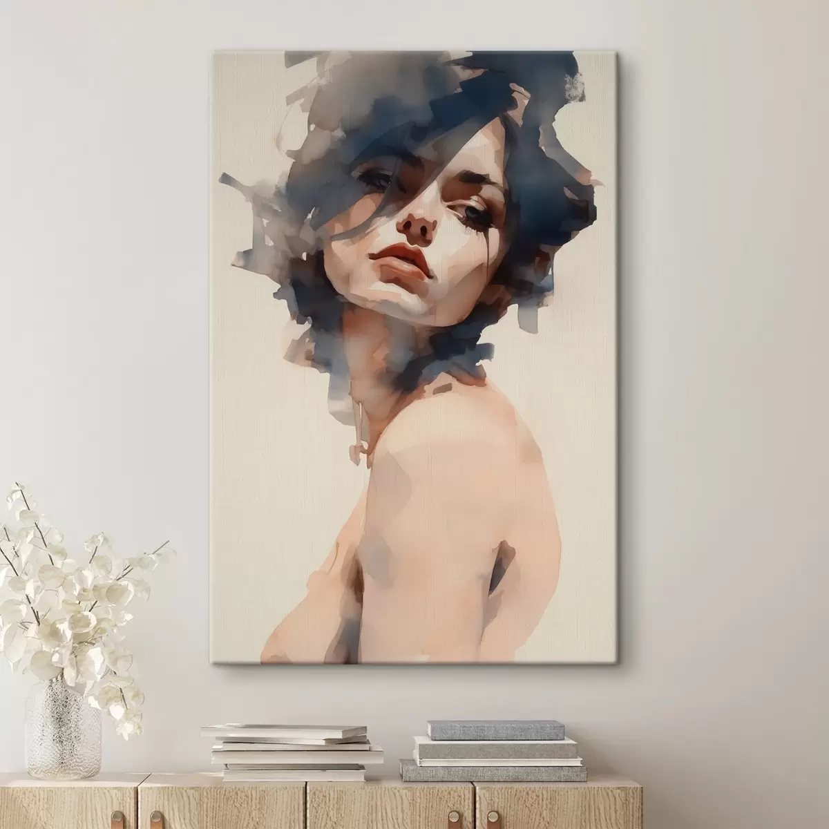 Pilt Tüdruku portree akvarellistiilis s41710