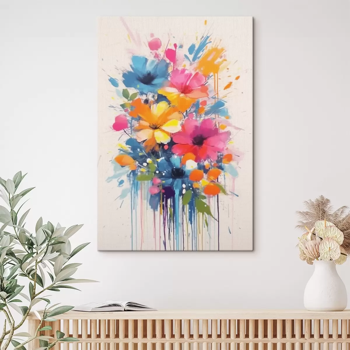 Pilt Mitmevärvilised lilled s41694