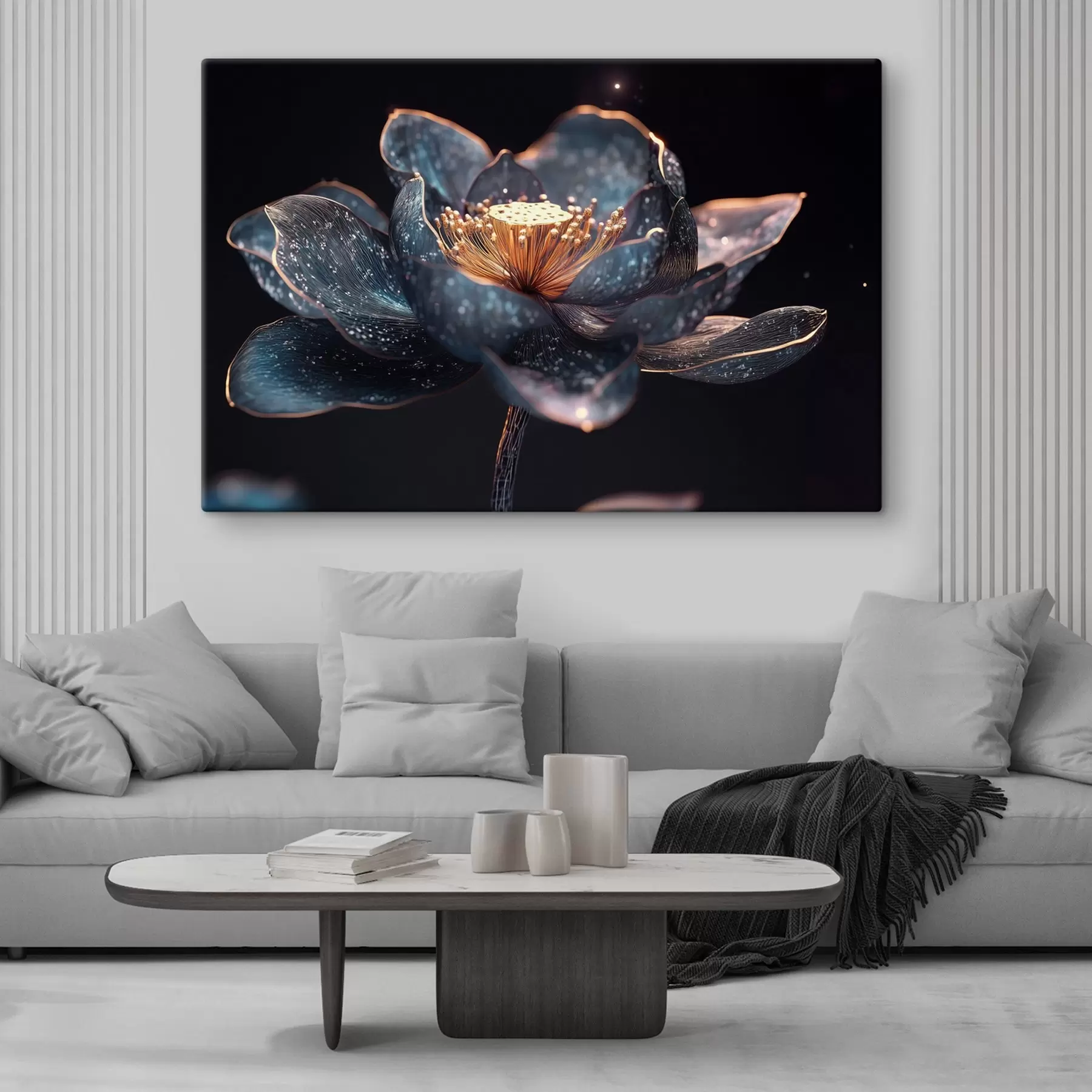 Fototapeedid Graatsiline lill tumedal taustal s41837