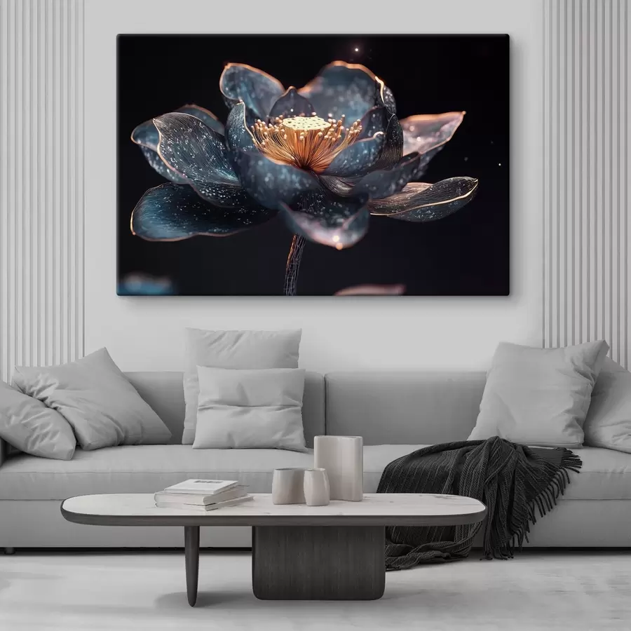 Pilt Graatsiline lill tumedal taustal s41837