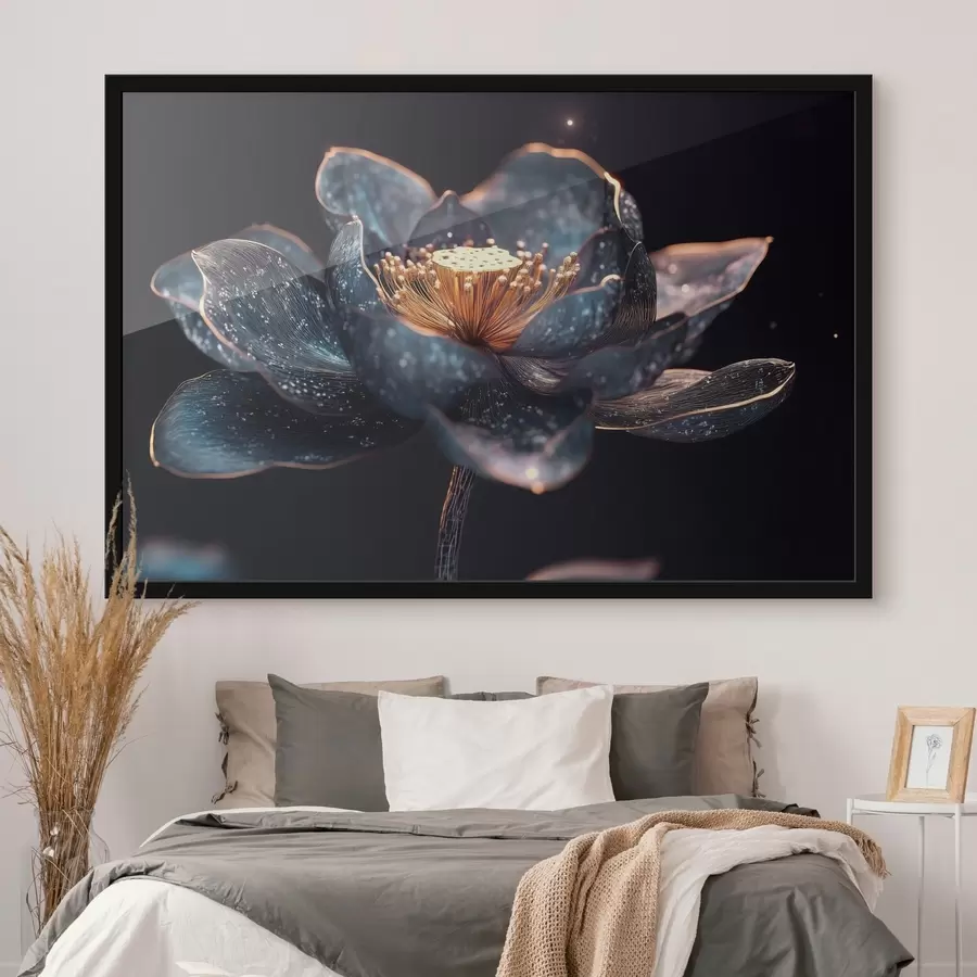 Fototapeedid Graatsiline lill tumedal taustal f41837