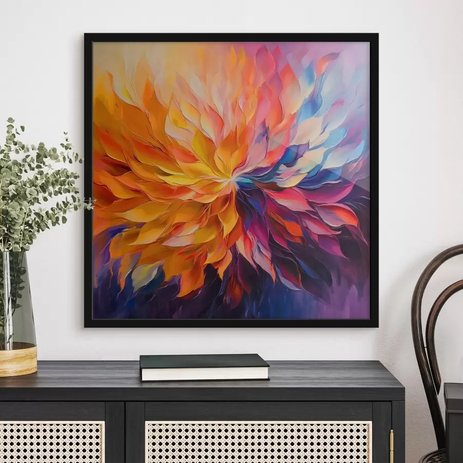 Fototapeedid Värviliste kroonlehtede abstraktne plahvatus f41814