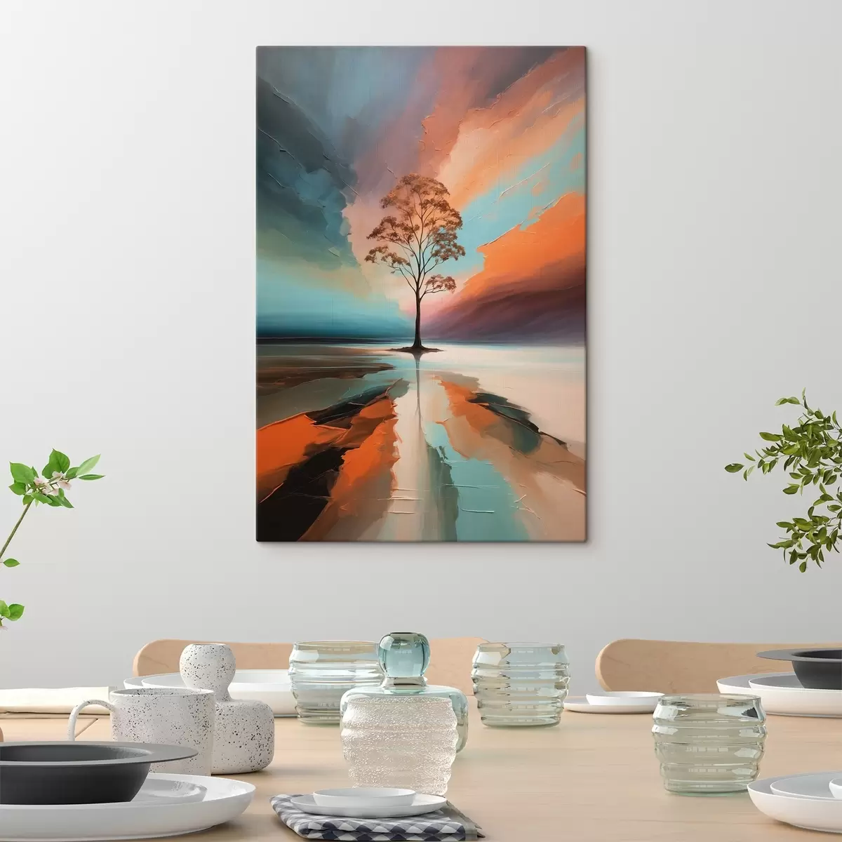 Pilt Puu abstraktsel akrüülfoonil s41581