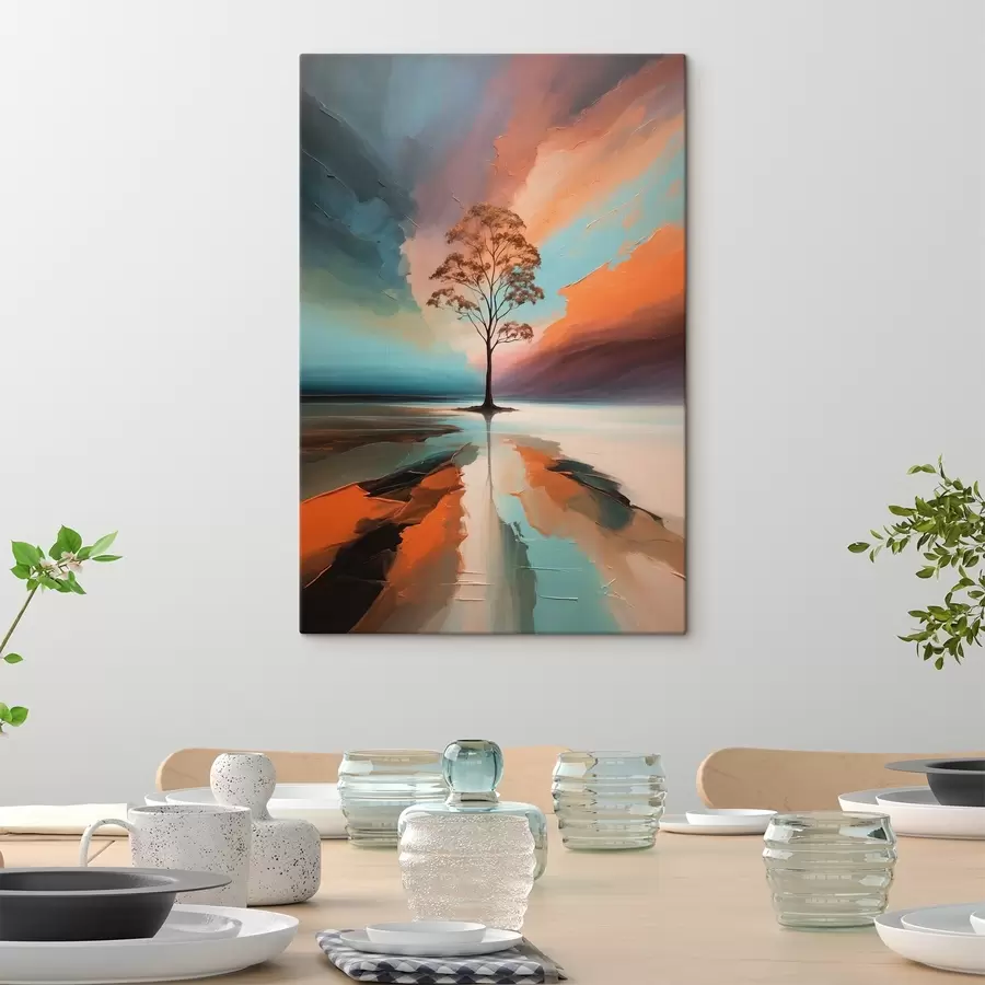 Pilt Puu abstraktsel akrüülfoonil s41581