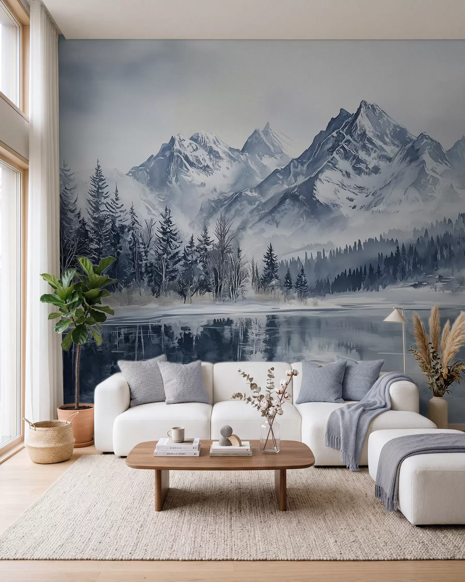 Fototapeedid Lumine mets ja mäetipud w02358
