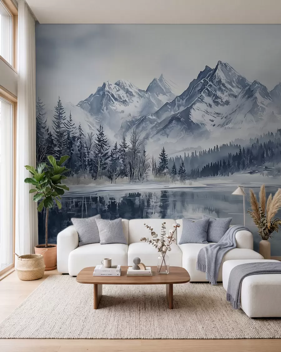 Fototapeedid Lumine mets ja mäetipud w02358