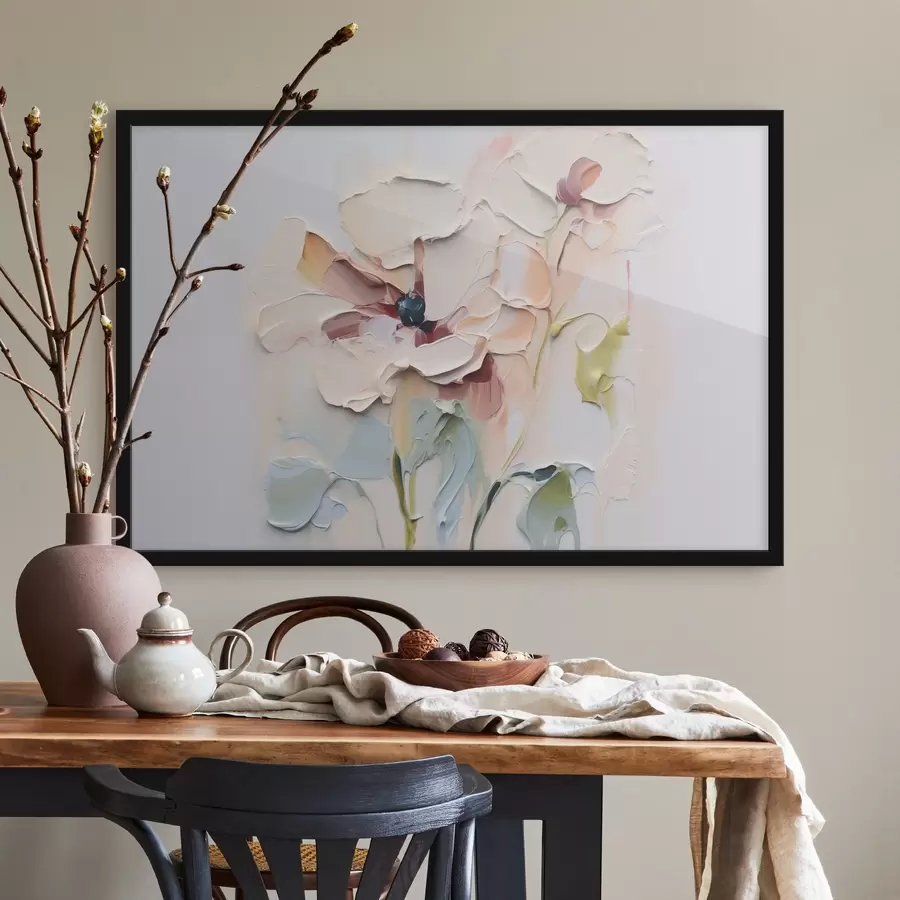 Fototapeedid Abstraktne lilled imitatsiooni värvi lööki koos tekstuuriga taustal f41850